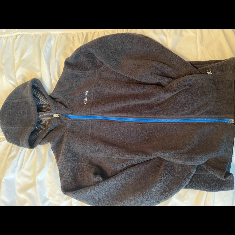 Columbia boys zip up fleece hoodie